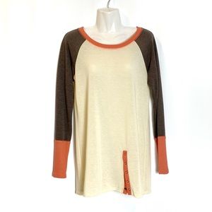 Long Sleeve Shirt Top - Twenty Second 22nd Womens Top - Size M